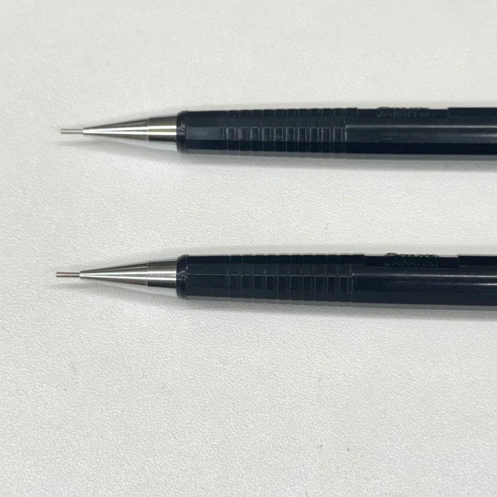 Pentel P205 Sharp Mechanical Drafting Pencils 0.5mm Black Set of 2 with Pouch